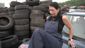 Great Orgy on cars at the German Jankyard