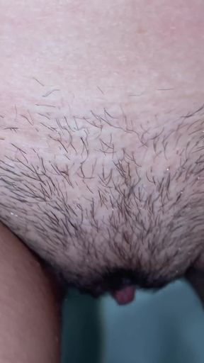 Morning Pee Collection! Close-up Pussy with Dirty Pads! Female POV!   Clip 1