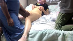 Arabic Egyptian Fucks His Naughty Wife in Front of the Cuckold