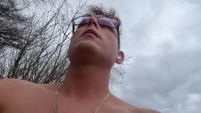 Hot Feet of Cute German Twink - White Lacquer Nails in the Car, Private POV Experience.