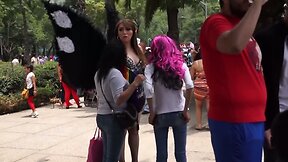 Sexy T-girls on the Street
