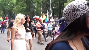 Sexy T-girls on the Street
