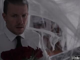 Spouse comes home to his abode full of cobwebs.Hes shocked when that guy sees his black wife August Skye turned into an arachnid and sucking the neighbour