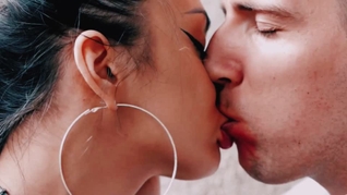 Awesome kisses with dominant stepsister