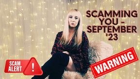 Scamming you September 23