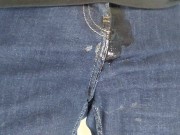 Soaking jeans in piss