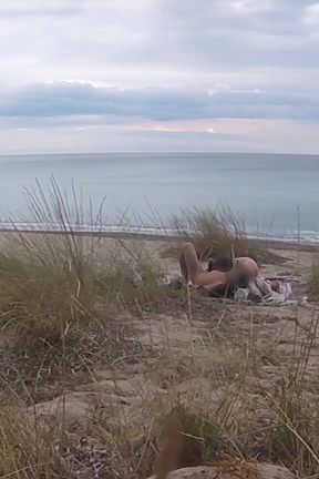French Teacher Slut Blowjob Amateur on Nude Beach Front Stranger with Cumshot - Misscreamy