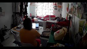 Stepfather on the Stepdaughter While Doing Homeoffice