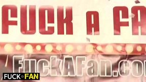 Tanner, Angelica & Topanga's Threesome Blowjob To Lucky Fan!