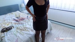 cheating wife came back from the date with cum panties!
