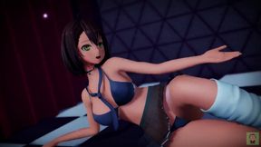【R-18 MMD】Azur lane 碧藍航線 USS Baltimore 巴尔的摩