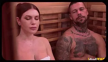 Busty MILF Seduced in Steamy Sauna Encounter Mobile friendly