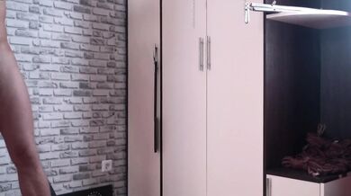 BDSM. Femdom. Dominatrix Nika plays with nipples and scratches her cleaner's body