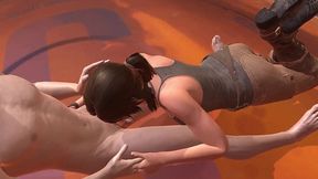 lara croft blowjob