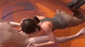 lara croft blowjob