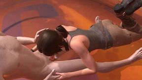 lara croft blowjob