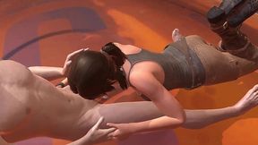 lara croft blowjob