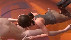 lara croft blowjob