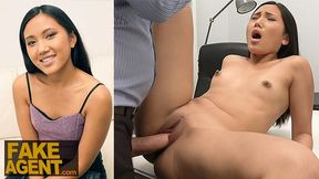 Young Asian Teen Squirts with Pleasure in Hardcore Casting Session