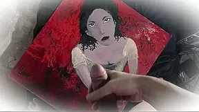 Masturbation with hand-painted portraits of women - Fart - POV Masturbation - Cum - Sexy Gentleman Number One - Solo - Big Penis