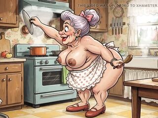Ai Grannies Undressed in Kitchen