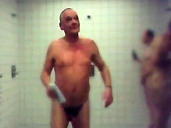 hot group public shower