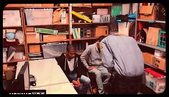 Steamy Bareback Punishment: Young Ebony Duo Gets Caught