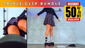Crushing & Draining Your Cock & Balls TWICE Under My MONSTER Platform Boots (251) - Triple Bundle - 50% Discount!! - Trample Trampling CBT Bootjob