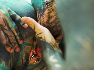 Tattooed Trans and Rock Gal Hawt Toy Play