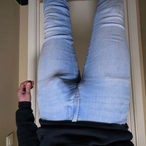 Bulge and playing with balls and dick