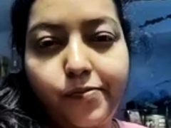 Chubby indian milf watching cock jerking on webcam