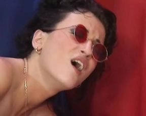 Two small titted German chicks getting hammered by three hard rods