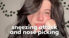 Sneezing and Nose Picking