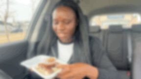 Eating Chicken Rolls In my Car
