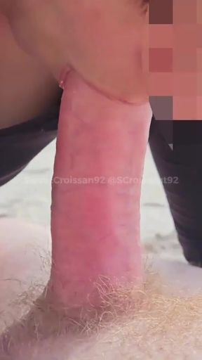 CATRINE CROISSANT - Horny French Wife Hunts Surfer to Get FUCKED on the Beach   Clip 2