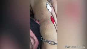 Mistress dominates subordinate, sits on his face and orders pussy licking