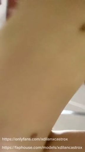 beautiful bottom effeminate twink is fucked by straight married neighbor bareback he cums inside BBL