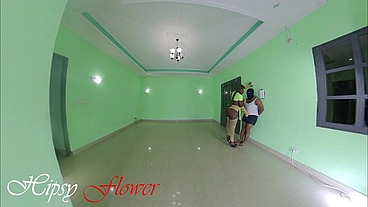 Ebony mistress angry with her slave then getting fucked hard in pov