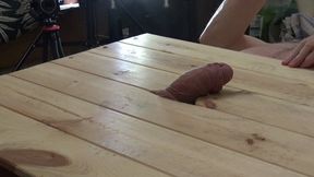 FULL WEIGHT COCK CRUSH UNDER KOI TRAINERS ON THE COCK TABLE WITH CUM SHOT CAM 3 PT1