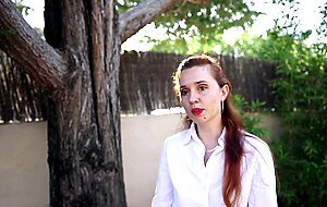 Redhead and small tits nurse first porno casting