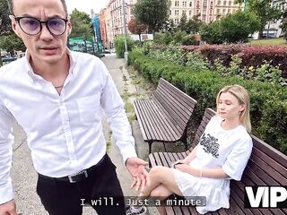 VIP4K. Girlfriend bangs stranger in front of her boyfriend
