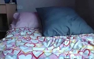 Amateur shy sweet teen masturbates  on webcam chat