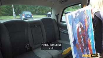 Blonde Bombshell's POV Ride in Fake Taxi