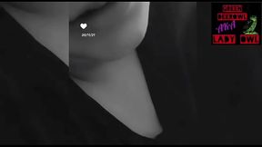 Smoking a cigarette with the camera very close