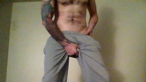 Hairy Howie Feltem Plays in Sweat Pants