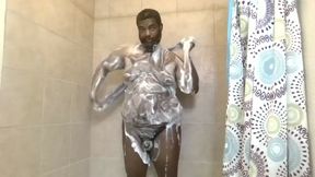 Slippery soapy sexy shower