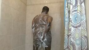 Slippery soapy sexy shower