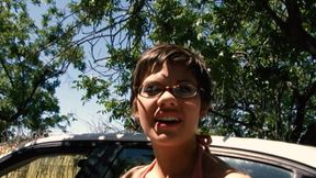 Haileey James Is A Short Haired Brunette Wearing Glasses That Loves Cock