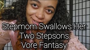 Stepmom Swallows Her Two Stepsons Vore Fantasy 4k