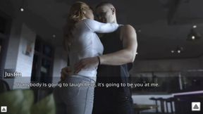 The Stepmother Is Dancing Playfully with the Neighbor